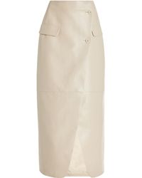 Frankie Shop - Nan Wrapped Faux Leather Maxi Skirt - Lyst