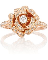 Anita Ko - 18k Rose Gold And Diamond Ring - Lyst