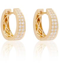 Anita Ko - Meryl 18k Yellow Gold Diamond Huggie Earrings - Lyst