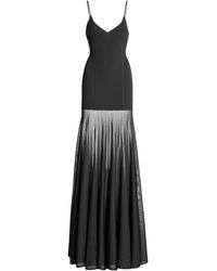 Brandon Maxwell - The Katya Sheer Knit Maxi Dress - Lyst