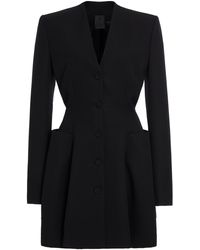 Givenchy - Hourglass Tailored Wool Mini Dress - Lyst