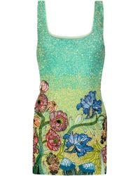 La Fuori - Fleur De Mer Embroidered Mini Dress - Lyst