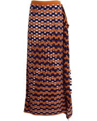 Zankov - Angelino Open-Knit Maxi Skirt - Lyst