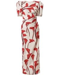 Carolina Herrera - Calla Lily Cady Ankle-Length Dress - Lyst