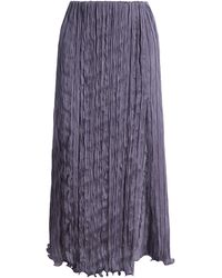 Posse - Esme Plisse Midi Skirt - Lyst