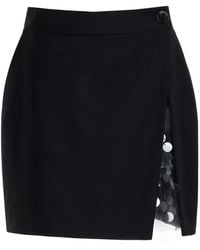 16Arlington - Noelia Wool Mini Skirt - Lyst