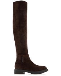 Gianvito Rossi - Lexington Suede Over-the-knee Boots - Lyst