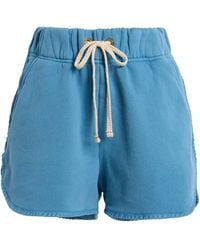 Les Tien - Exclusive Serena Scallop Cotton Mini Shorts - Lyst