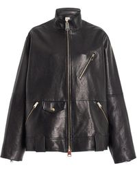 Khaite - Shallin Oversized Leather Jacket - Lyst