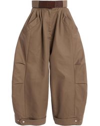 Niccolò Pasqualetti - Montage Leather Cotton-Twill Trousers - Lyst