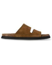 The Row - Band Leather Sandals - Lyst