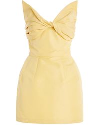 Oscar de la Renta - Bow-Detailed Mini Dress - Lyst
