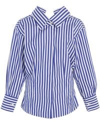 Givenchy - Sculpted Striped Cotton Poplin Shirt - Lyst