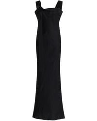 Bondi Born - Bormio Twisted Linen-Blend Maxi Dress - Lyst