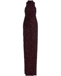 Balmain - Sequined Maxi Dress - Lyst