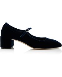 Aeyde - Aline Velvet Mary-Jane Heels - Lyst
