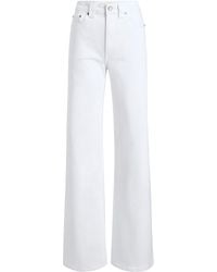 KHAITE - Dane Stretch High-Rise Wide-Leg Jeans - Lyst