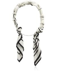 TOTEME - Silk Scarf Collar - Lyst