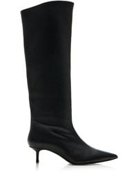 STAUD - Sebastian Leather Knee Boots - Lyst
