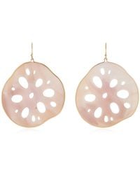 Annette Ferdinandsen - Large Lotus Roots 18K Mother Of Pearl Earrings - Lyst