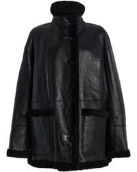 Stand Studio - Heather Reversible Shearling Jacket - Lyst