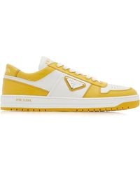 Prada - Cassetta Leather Sneakers - Lyst
