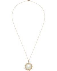 Annette Ferdinandsen - Luna Eclipse 14K Moonstone And Diamond Necklace - Lyst