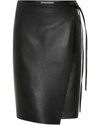 St. Agni - Leather Wrap Skirt - Lyst