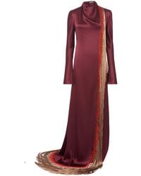 Gabriela Hearst - Anne Macrame Silk Maxi Dress - Lyst