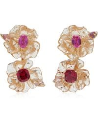 Anabela Chan - Ruby Petunia Earrings - Lyst
