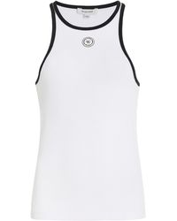 Sporty & Rich - Ribbed Cotton-jersey Tank Top - Lyst
