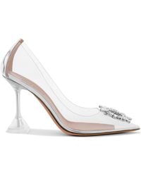 AMINA MUADDI - Begum Crystal-embellished Pvc Pumps - Lyst