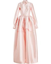 Greta Constantine - Tadiak Tailored Wool-silk Gown - Lyst