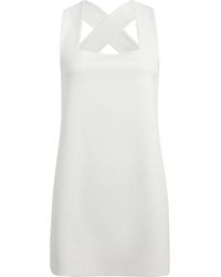 KHAITE - Mella Crepe-Satin Mini Dress - Lyst