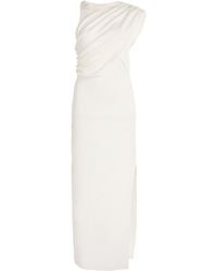 Courreges - Twisted Cotton-Knit Midi Dress - Lyst