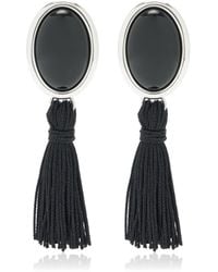 Julietta - Jude Tasseled Onyx Earrings - Lyst