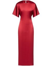 FFORME - Imogen Seamless Satin Maxi T-Shirt Dress - Lyst