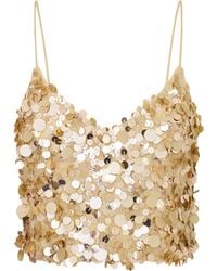LoveShackFancy - Vivaldina Sequined Top - Lyst