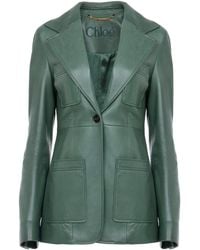 Chloé - Leather Jacket - Lyst