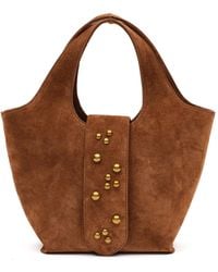 Siedres - Lea Studded Leather Tote Bag - Lyst