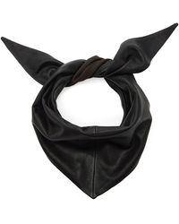 Lemaire - Large Leather Triangle Scarf - Lyst