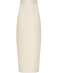 Marlies Grace - Olivia Wool-Blend Maxi Column Skirt - Lyst