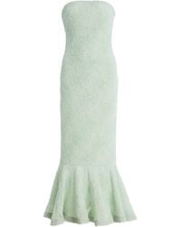 ROTATE BIRGER CHRISTENSEN - Flower Mesh Flounce Dress - Lyst