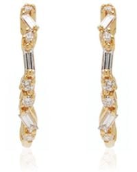 Suzanne Kalan - Classic 18K Diamond Earrings - Lyst