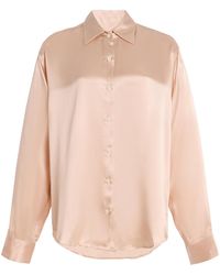 Comme Si - La Classica Silk-Charmeuse Shirt - Lyst
