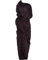 Dries Van Noten - Dolla Draped Silk Midi Dress - Lyst
