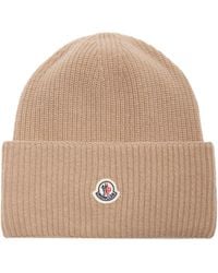 Moncler - Ribbed-knit Wool Beanie - Lyst