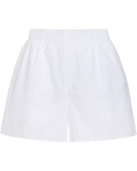 With Nothing Underneath - The Boxer Cotton-Seersucker Shorts - Lyst
