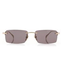 Gucci - Square-Frame Metal Sunglasses - Lyst