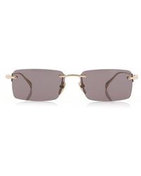 Gucci - Square-Frame Metal Sunglasses - Lyst